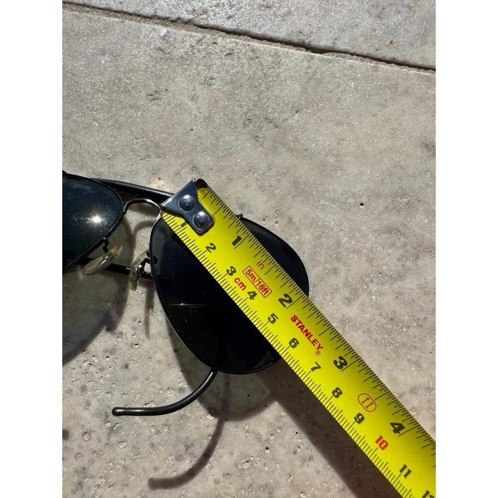 Ray-Ban Shooter Sunglasses Black Vintage B&L Aviator‎ G-15 Lens USA Made 1980's